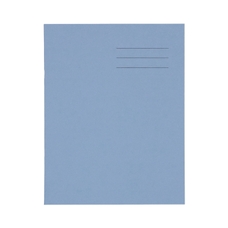 9x7" Exercise Book 80 Page, 10mm Squared, Light Blue - Pack of 100
